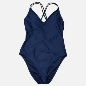 Navy Blue Hurley Women’s One Piece Swimsuit